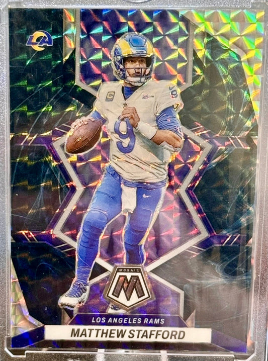 2022 Mosaic Matthew Stafford SSP Genesis #108 Case Hit