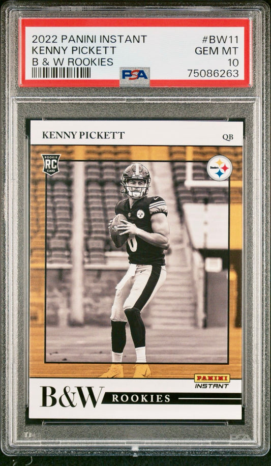 2022 PANINI INSTANT KENNY PICKETT B & W ROOKIES PSA 10