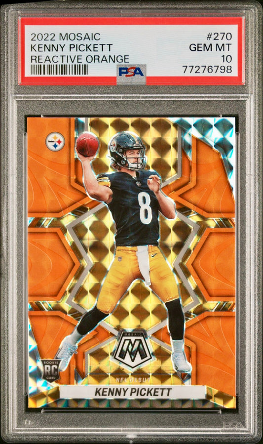 2022 MOSAIC KENNY PICKETT REACTIVE ORANGE PSA 10