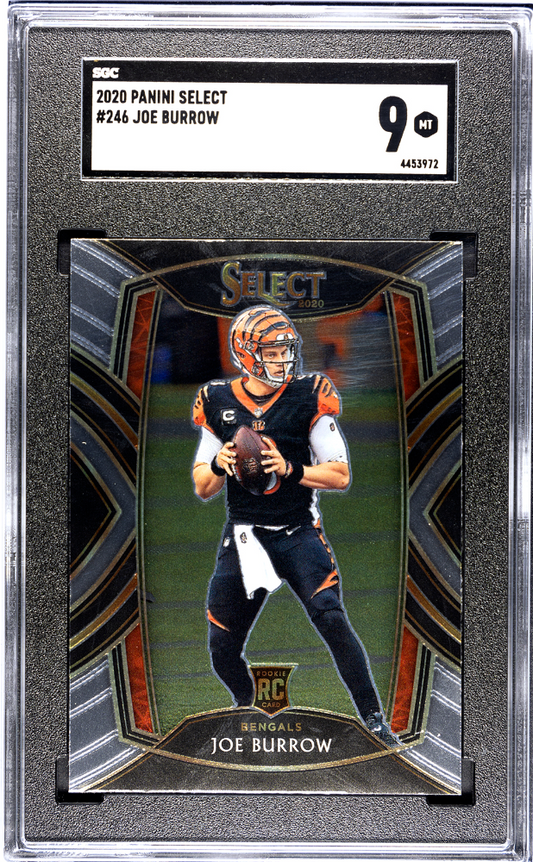 2020 PANINI SELECT #246 JOE BURROW SGC 9