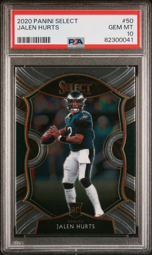 2020 PANINI SELECT JALEN HURTS PSA 10