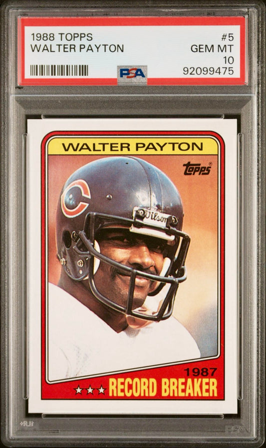 1988 TOPPS WALTER PAYTON PSA 10
