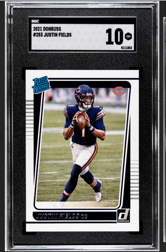 2021 DONRUSS #253 JUSTIN FIELDS SGC 10