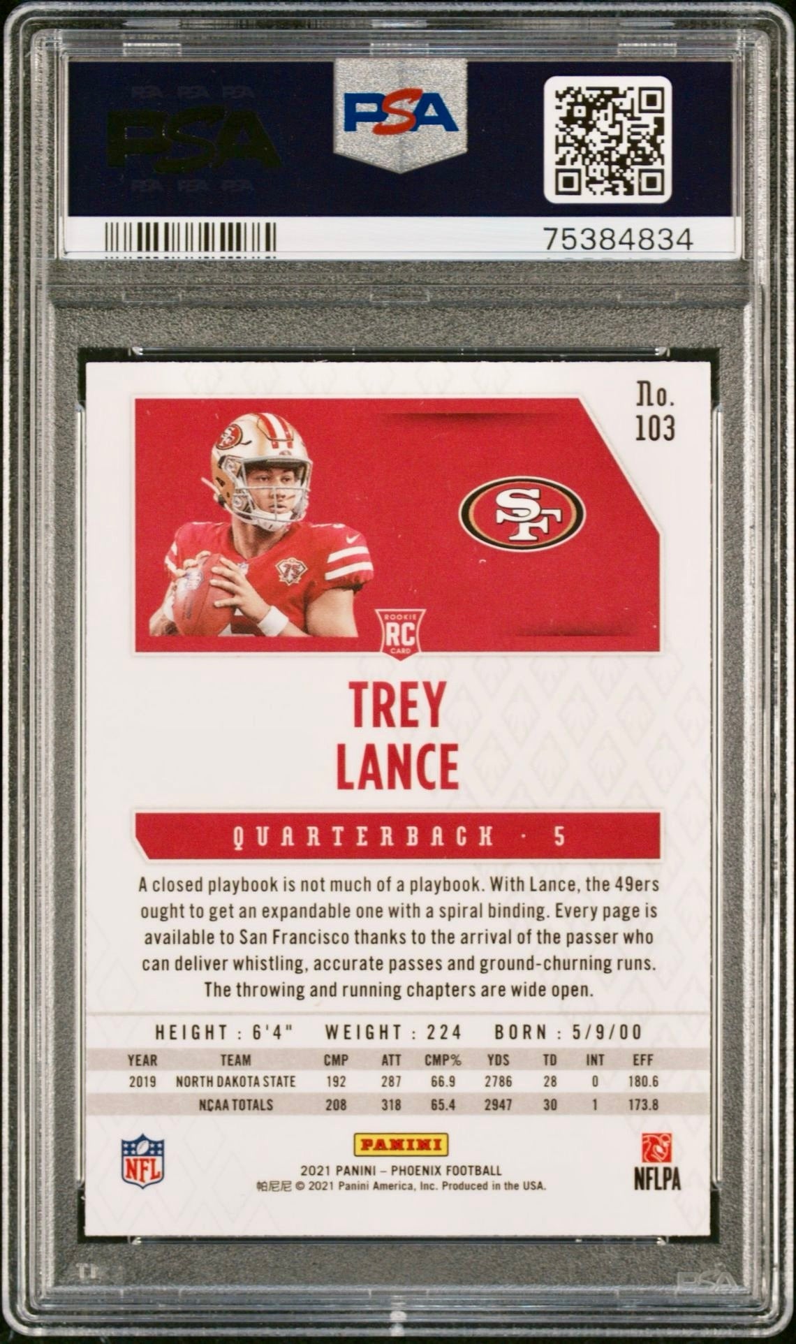 2021 PHOENIX TREY LANCE FIRE BURST PSA 9