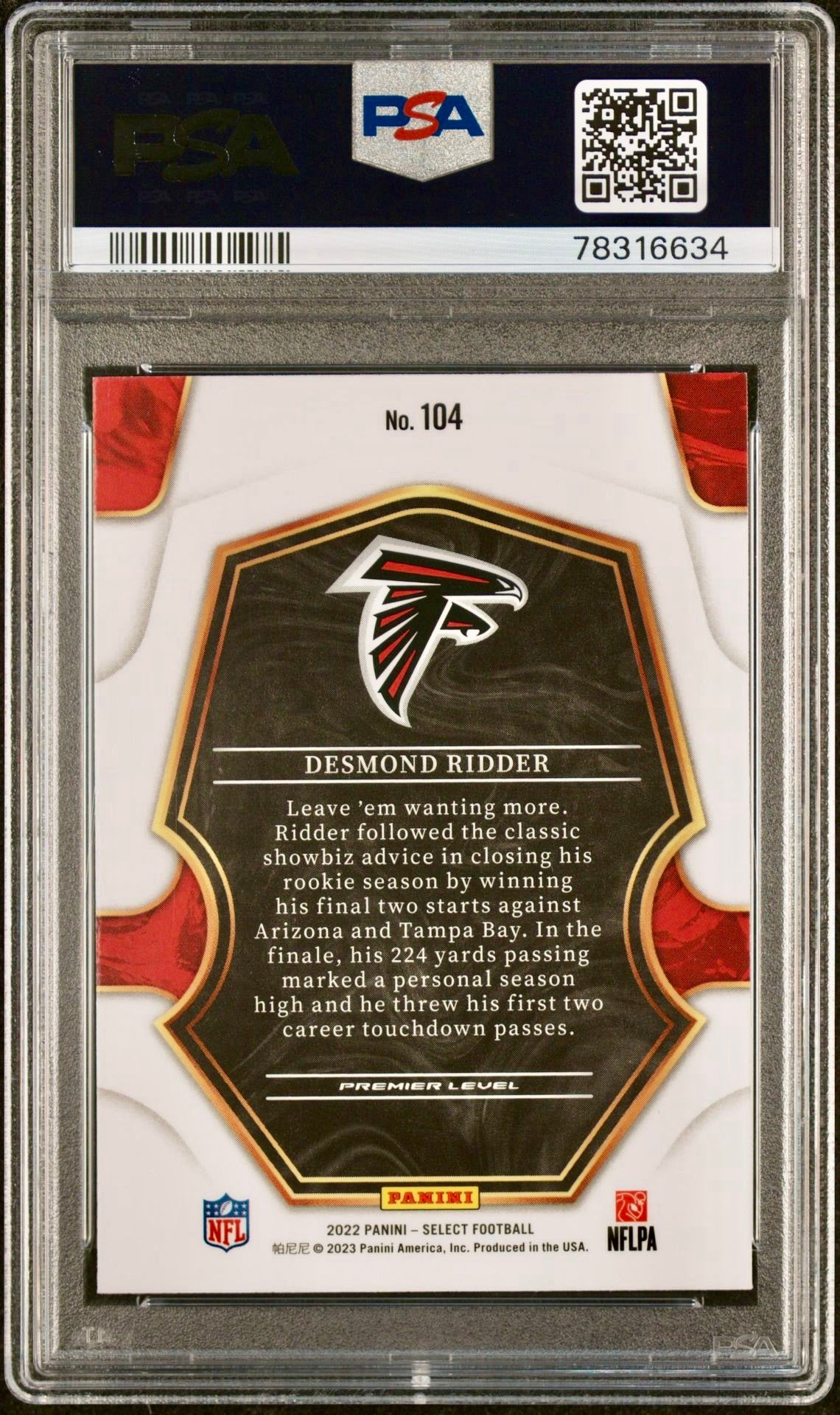 2022 SELECT DESMOND RIDDER PSA 10