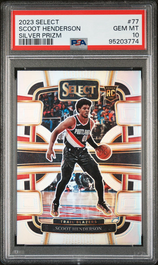 2023 SELECT SCOOT HENDERSON SILVER PRIZM PSA 10