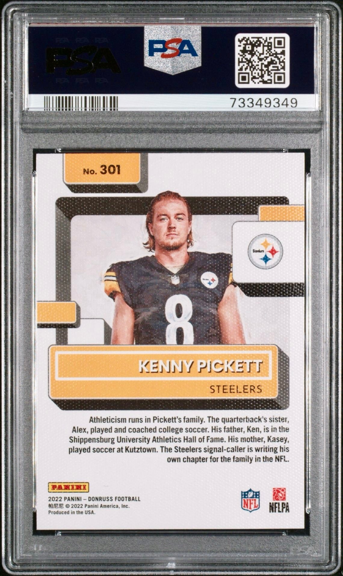 2022 DONRUSS KENNY PICKETT
PORTRAIT PSA 10