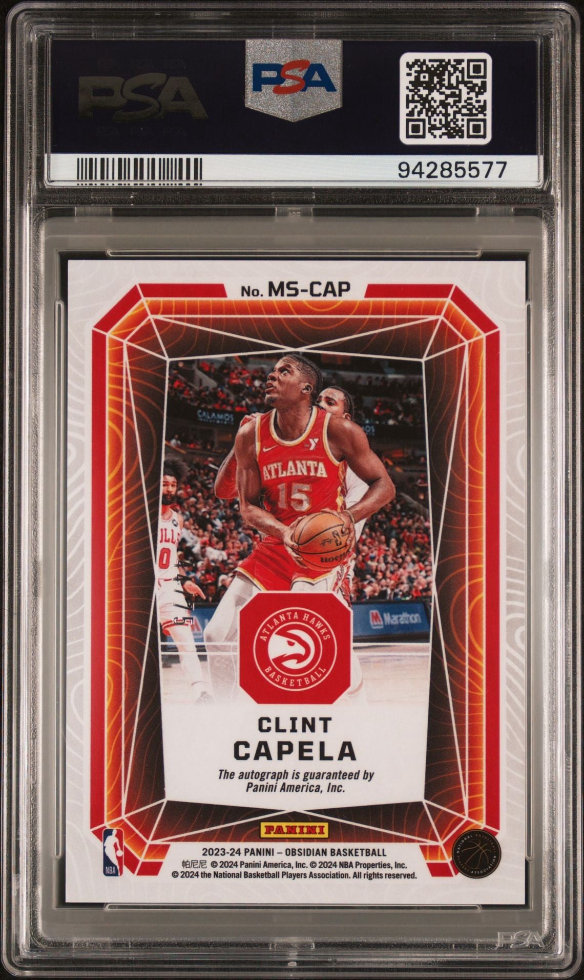 2023 OBSIDIAN CLINT CAPELA MAGMATIC SIG-EE ORG FLOOD PSA 10