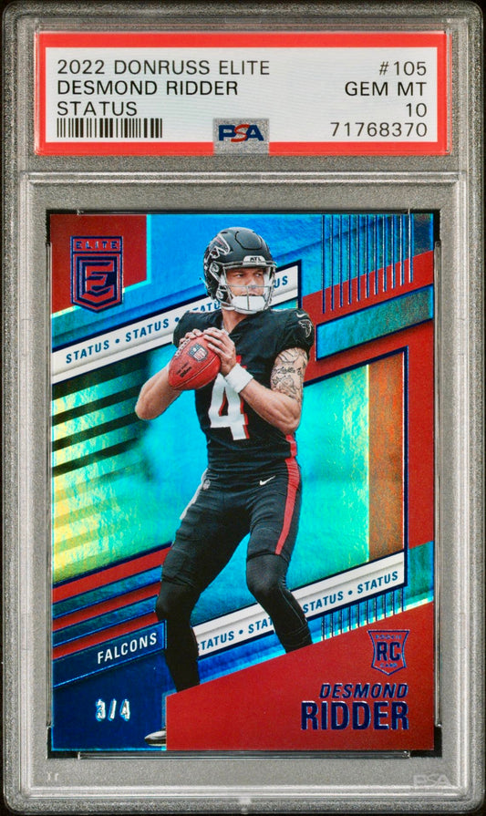 2022 DONRUSS ELITE DESMOND RIDDER STATUS PSA 10