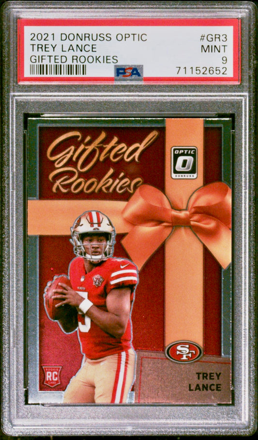 2021 DONRUSS OPTIC TREY LANCE GIFTED ROOKIES PSA 9