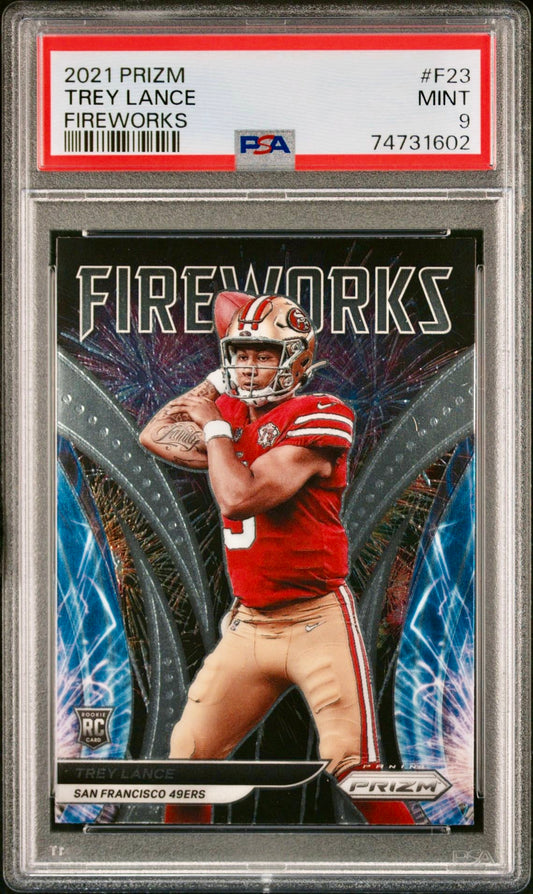 2021 PRIZM TREY LANCE FIREWORKS
PSA 9
