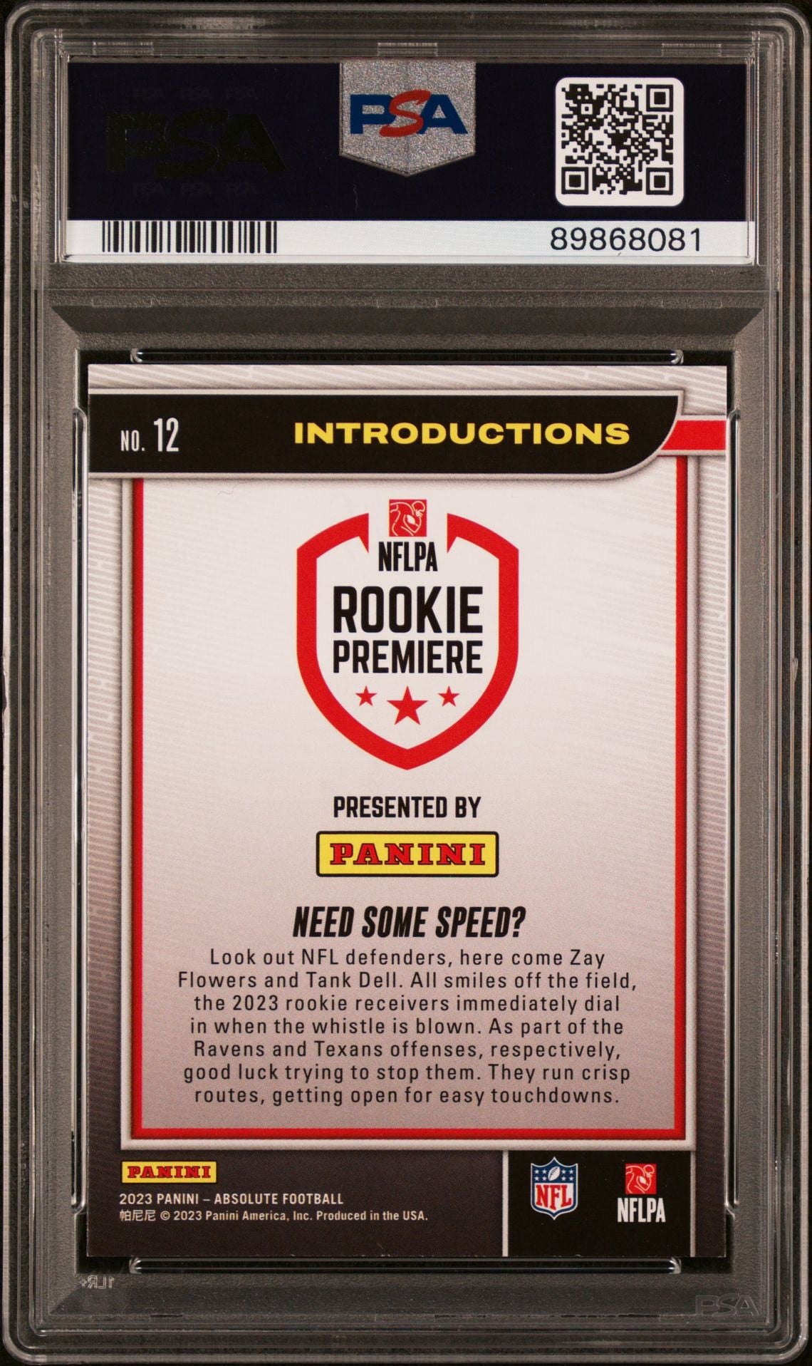 2023 ABSOLUTE DELL/FLOWERS INTRODUCTIONS PSA 9